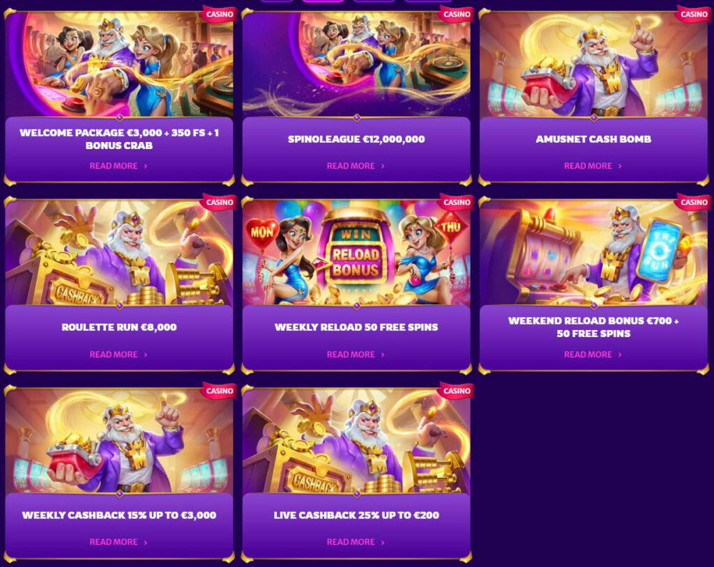 Casino bonuses midarion