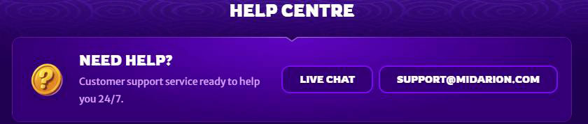 customer centre midarion