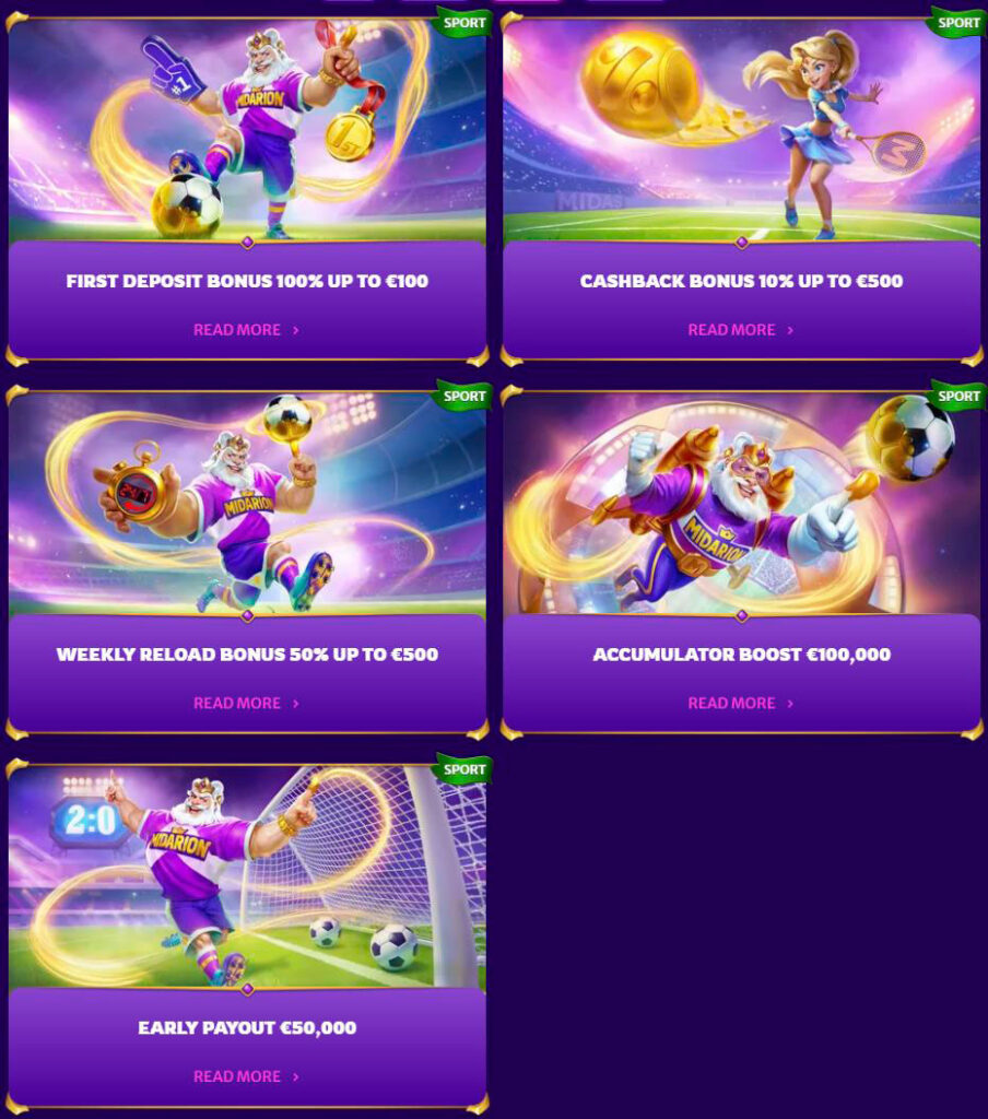 sports bonuses midarion